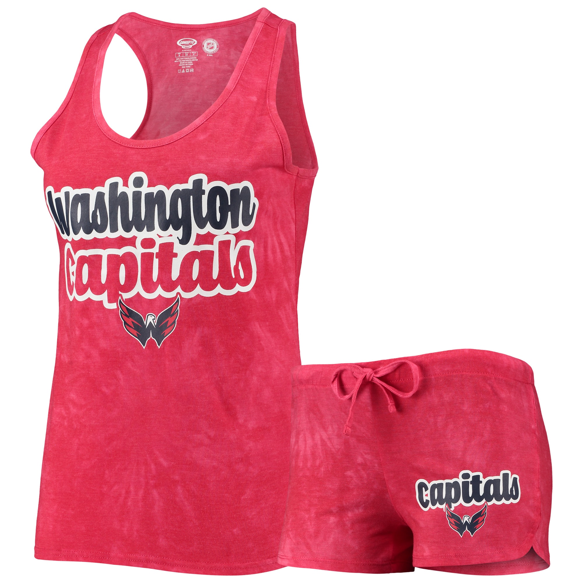 Women's Concepts Sport Red Washington Capitals Billboard Racerback Tank Top \u0026 Shorts Set